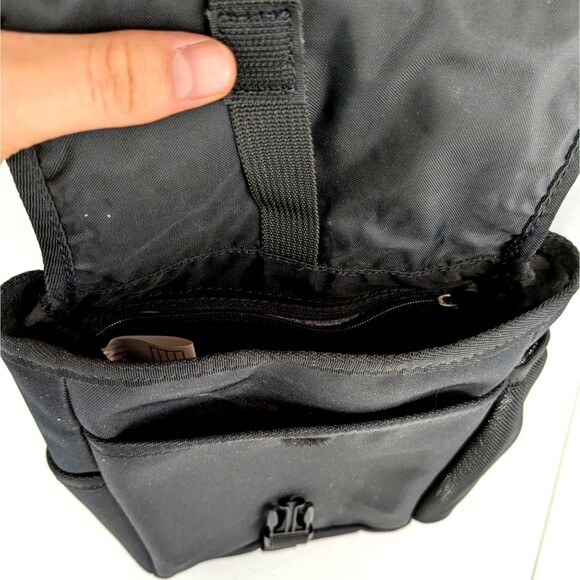 Vintage 90s Y2K Nike Crossbody Sling Bag Embroidered Logo Black Backpack main image 7
